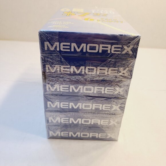 Memorex SHQ T-120 Blank VHS Tapes 6 Hours Video Cassettes 6 Pack - Picture 3 of 6